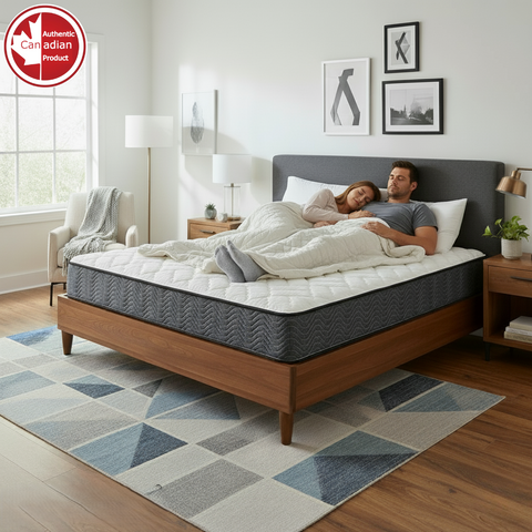 Image of UltraFlex Aster Orthopedic Foam Mattress – Canadian Made, Quilted Top, Cooling Gel, High-Density Soy Foam