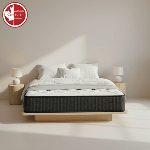 Image of 10" Firm Double Orthopedic Pocket Coil Hybrid Mattress | Canadian Made | Cooling Gel Foam, Quilted Top & Breathable Hypoallergenic Cover | Edge-to-Edge Support, Pressure Relief & Motion Isolation | CertiPUR-US® Certified