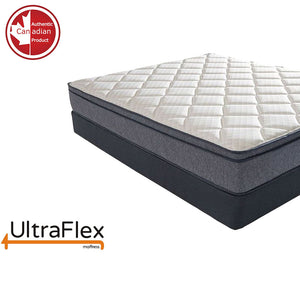 UltraFlex DELIGHT- Advanced Orthopedic Support, High-Density Pressure Relief Foam, Multiple Posture Support, Motion Transfer Pockets, CoolGel (Made in Canada) - With Waterproof Mattress Protector