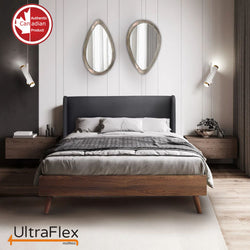 UltraFlex PARADISE - Natural Heavy Duty Foam Blend, Low Motion Transfer, Comfort+ Quilting, Orthopedic Cool Gel, and Spinal Posture Support Eco-Friendly Mattress (Made in Canada)