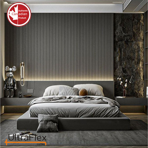 Image of UltraFlex REVIVE- Hybrid 12” Breathable Pillowtop, Spinal Support HDcoils, Luxury Comfort Hypoallergic Foam Encasement, Pressure Relieving Coils, Eco-Friendly Mattress (Made in Canada)