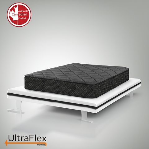 Image of UltraFlex DiamondDream, 10" Firm Hybrid Mattress, CertiPUR-US® Certified Foam Encasement, Pressure Relieving and Cooler Sleep (Made In Canada)