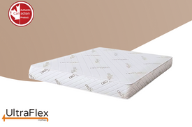 UltraFlex EcoZen- Medium Firm Reversible, CertiPUR-US® Certified Foam, Organic Bamboo Cover, Pressure Releiving, Cooling Gel Infused, Eco-Friendly Mattress ( Made In Canada )