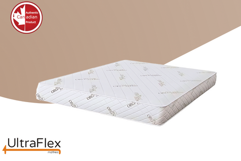 Image of UltraFlex EcoZen- Medium Firm Reversible, CertiPUR-US® Certified Foam, Organic Bamboo Cover, Pressure Releiving, Cooling Gel Infused, Eco-Friendly Mattress ( Made In Canada )