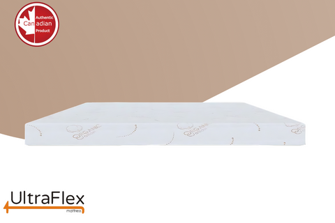 Image of UltraFlex EcoZen- Medium Firm Reversible, CertiPUR-US® Certified Foam, Organic Bamboo Cover, Pressure Releiving, Cooling Gel Infused, Eco-Friendly Mattress ( Made In Canada )