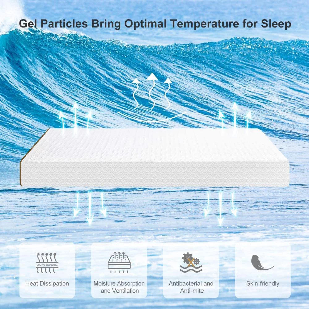 Ultraflex JOY - 9" Orthopedic, Coiled Innerspring Comfort layer Foam Encased, Eco-friendly Hybrid Mattress(Made in Canada)