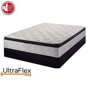 UltraFlex OASIS- 12” Hybrid Orthopedic Eurotop, Spinal Care Pocket Coil, Premium High Density Foam Encased, Pressure Relieving Comfort Foam and HDcoil Pocketed, Eco-Friendly Mattress (Made in Canada)