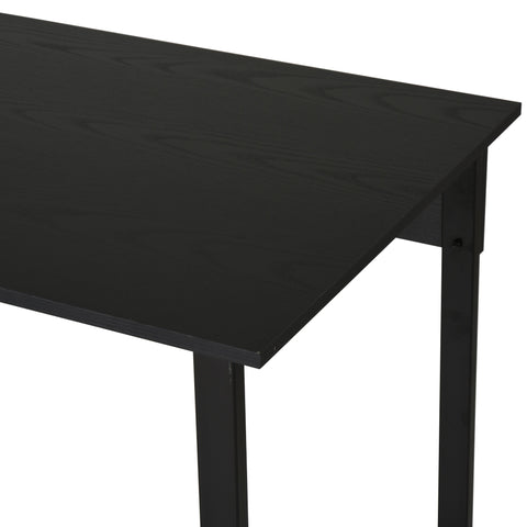 Image of Computer Table Writing Table Home Office Workstation w/ Bookshelf Black