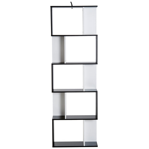 Image of Modern S Shaped Bookcase Living Room