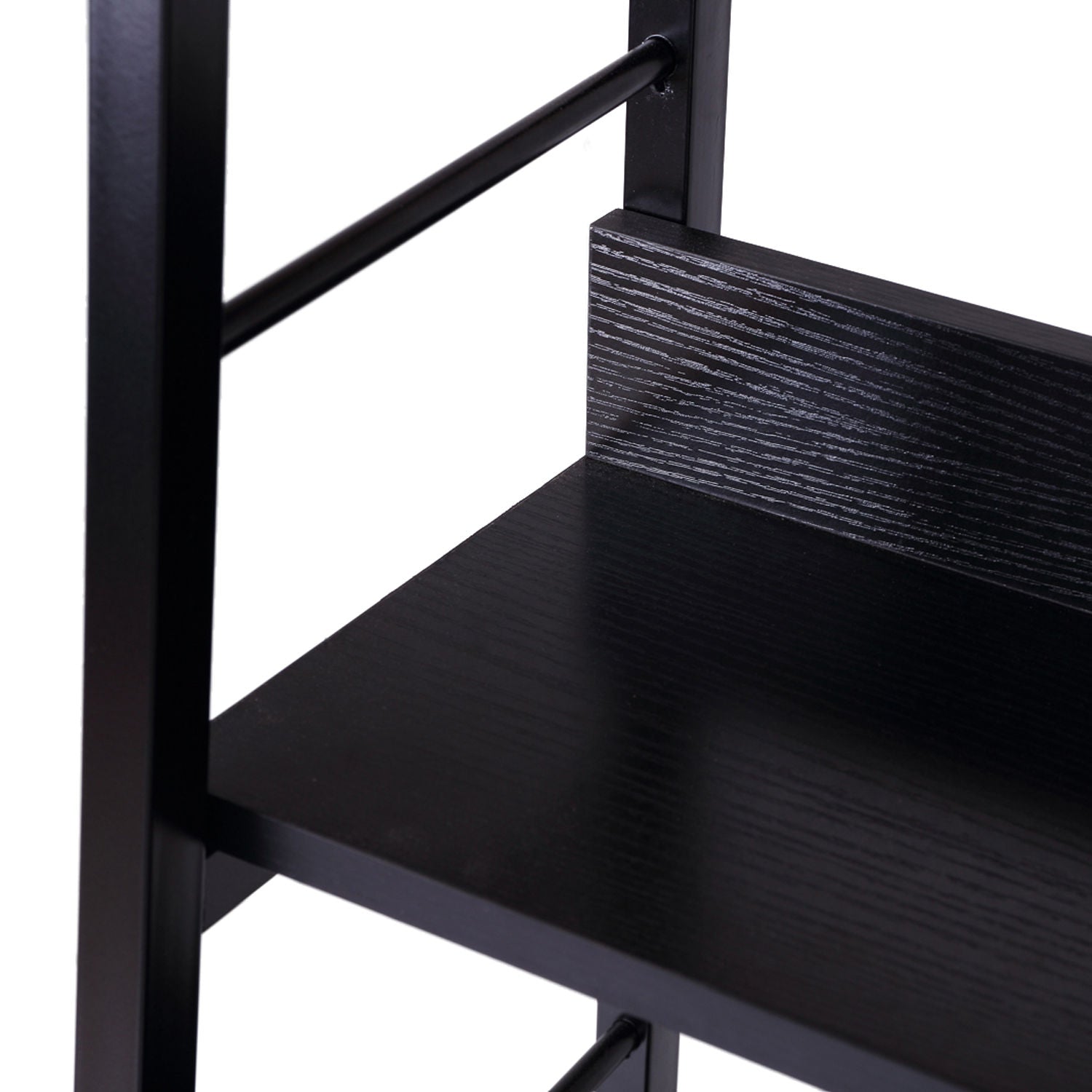 Wood Bookcase 5-Tier Wide Bookshelf Shelving Storage Furniture Home (Black)