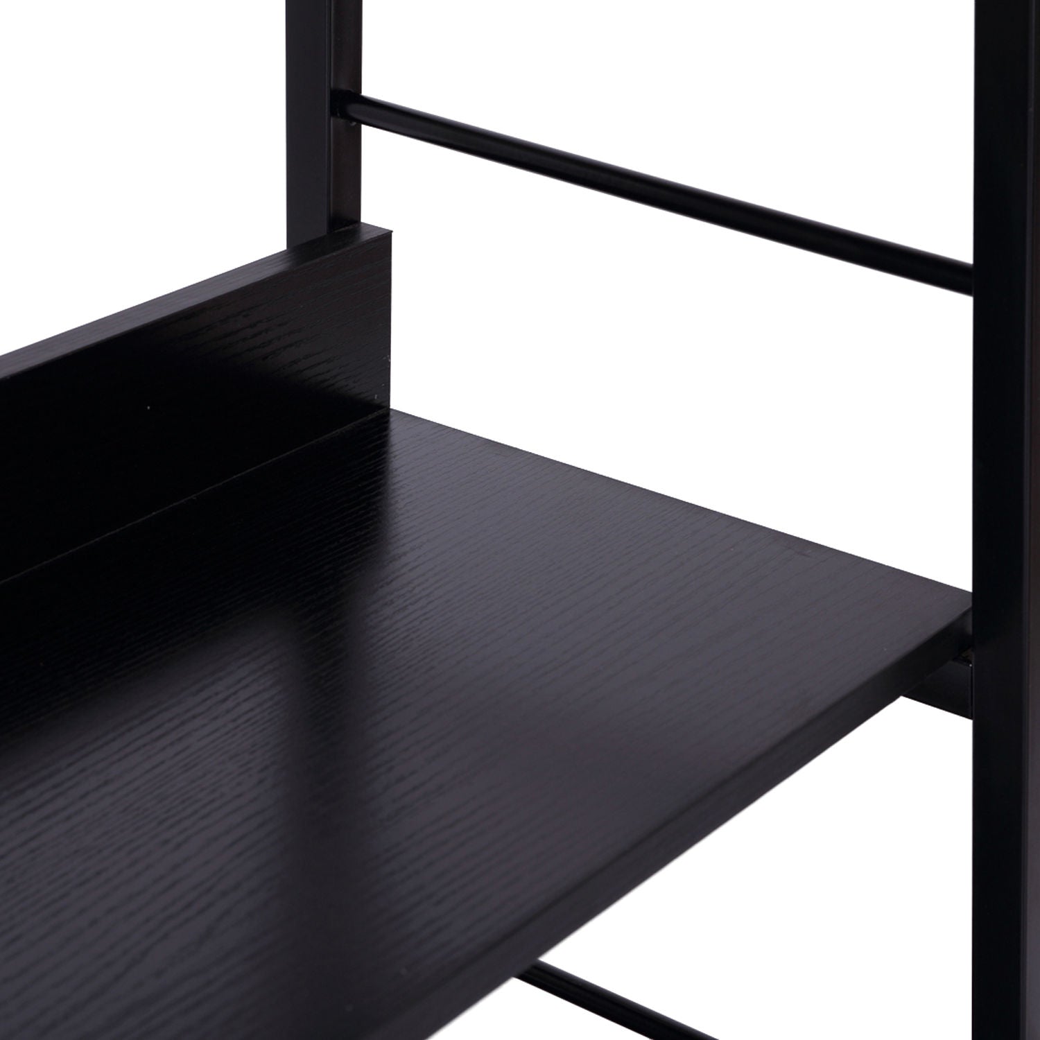 Wood Bookcase 5-Tier Wide Bookshelf Shelving Storage Furniture Home (Black)