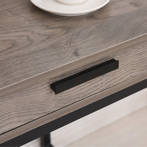 Image of Study Desk w/ Open Shelves Drawer Computer Desk for Home Office & Study Use