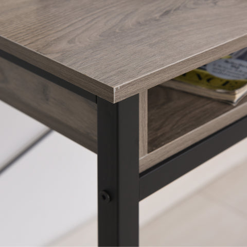 Image of Study Desk w/ Open Shelves Drawer Computer Desk for Home Office & Study Use