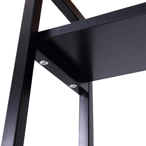 Image of Wood Bookcase 5-Tier Wide Bookshelf Shelving Storage Furniture Home (Black)