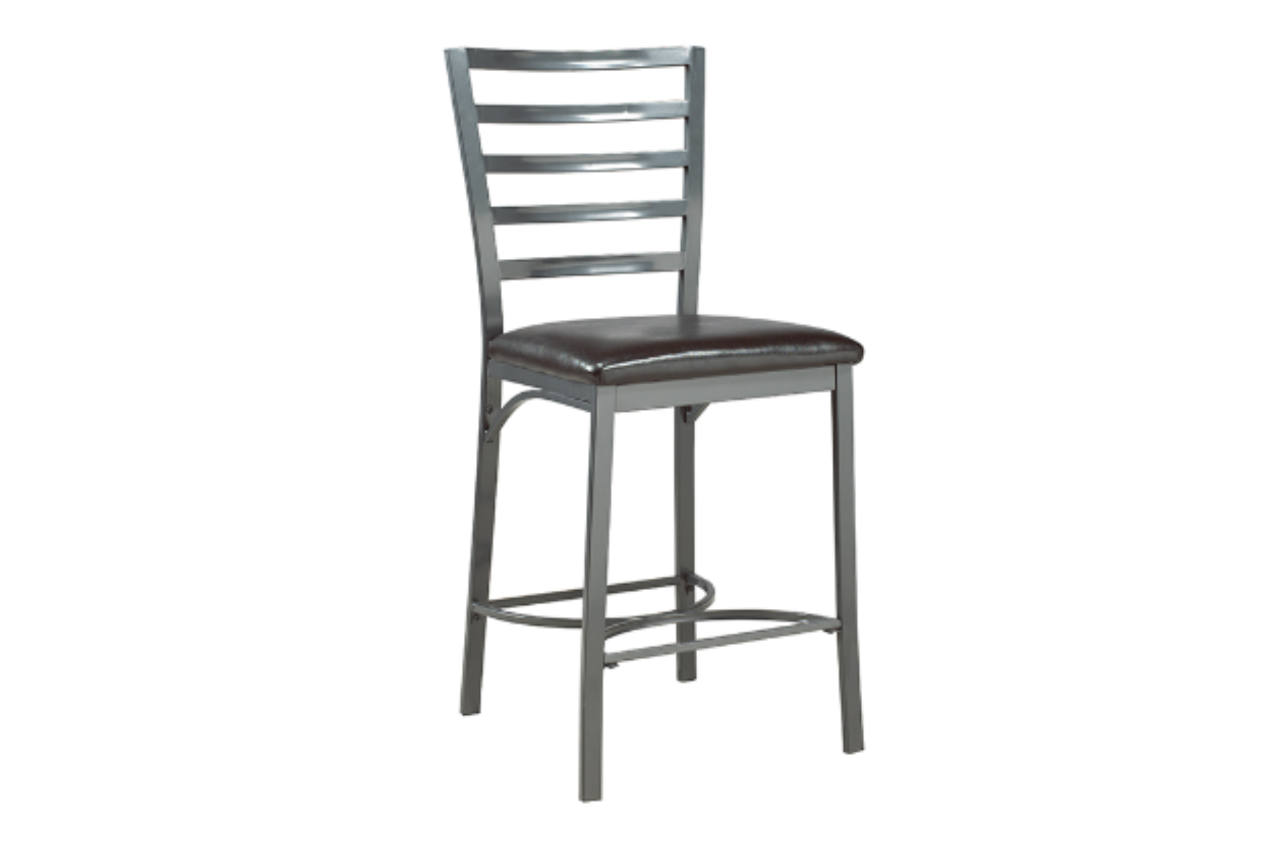 FURNITUREMATTRESSDIRECT-Pub Set with Chairs - 3 pc - Black | Grey E-PS103
