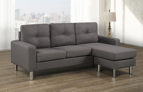 Image of DARK GREY SECTIONAL SOFA