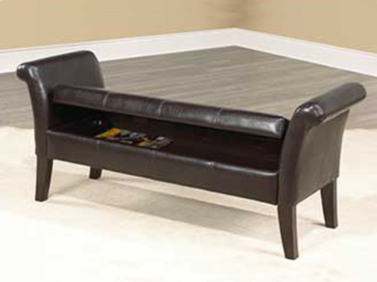 FURNITUREMATTRESSDIRECT-TORAGE BENCH IN ESPRESSO BS111