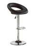 FURNITUREMATTRESSDIRECT-BAR STOOL WITH CURVED BACK & 360° SWIVEL LEATHER SEAT D-BS113