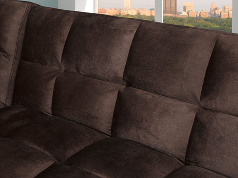 Image of CHELSEA SECTIONAL SET BROWN