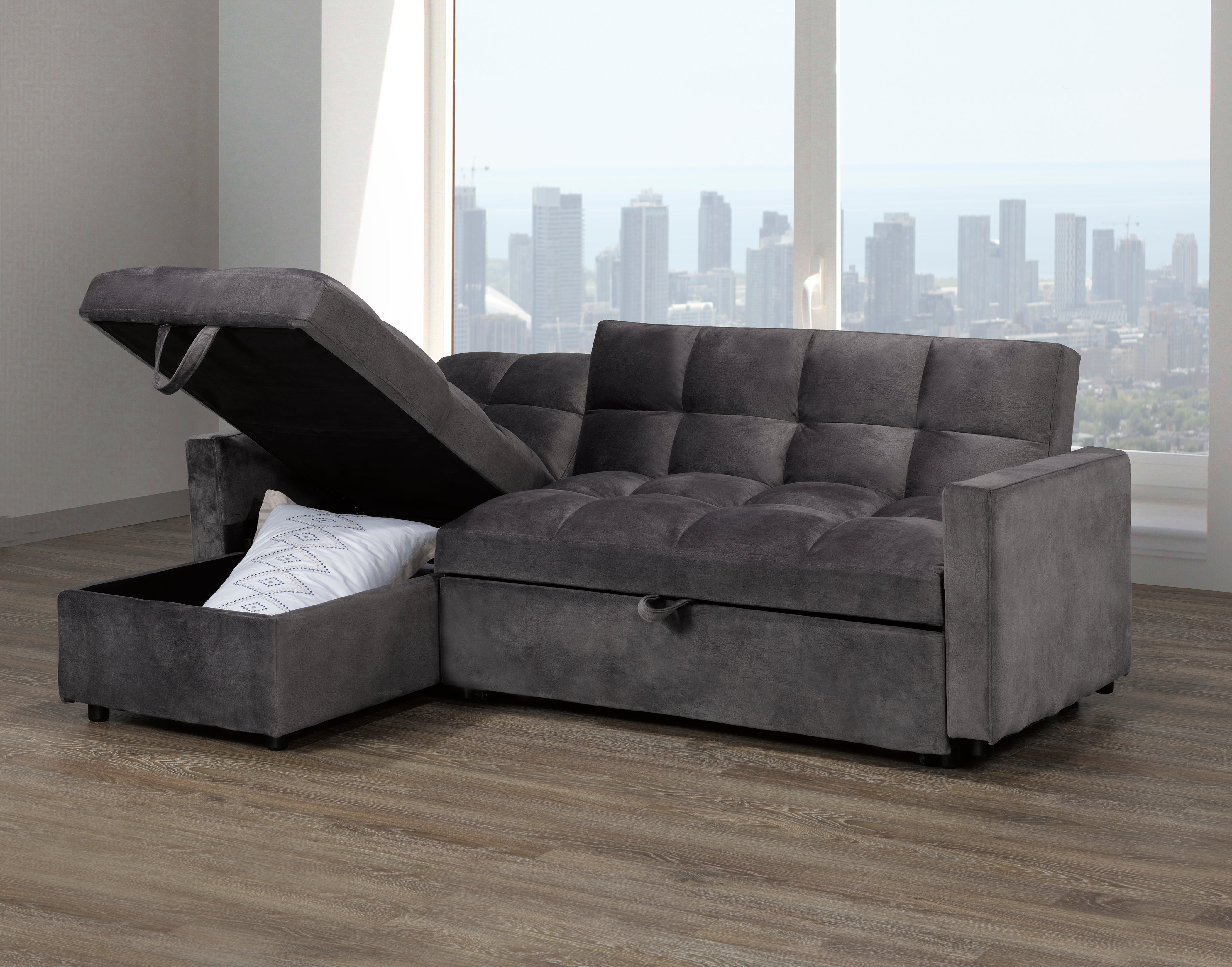 CHELSEA SECTIONAL SET GREY