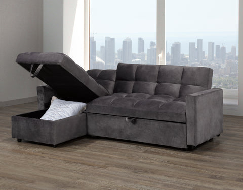 Image of CHELSEA SECTIONAL SET GREY