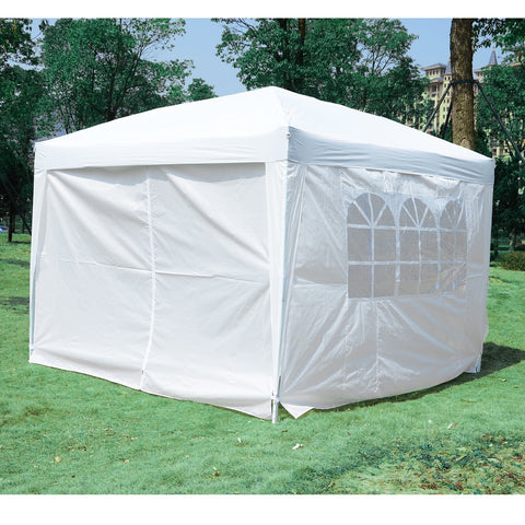 Image of 10x10FT Pop-up Canopy Folding Tent Gazebo Party Wedding Tent White