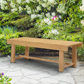 3.6' Outdoor Garden Bench Patio Loveseat