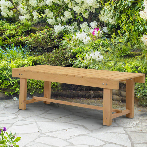 Image of 3.6' Outdoor Garden Bench Patio Loveseat