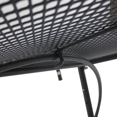 Image of Adjustable Balcony Hanging Rail Table Metal Mounting Mini Wall Desk Outdoor Flower Stand Serving Table Drink Holder Rectangle Black