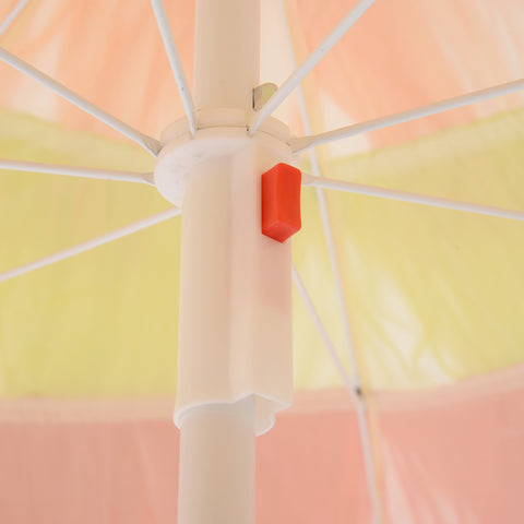 Image of 6FT Beach Umbrella Tilt Sunshade Outdoor Market Patio Yard Crank Deck New