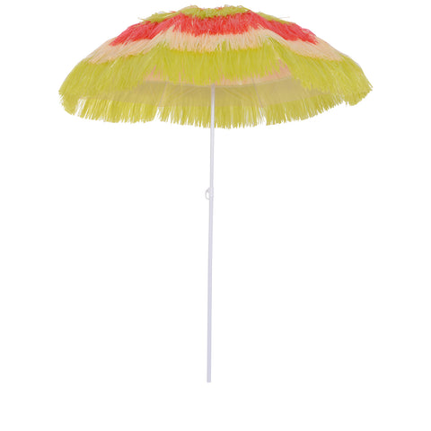 Image of 6FT Beach Umbrella Tilt Sunshade Outdoor Market Patio Yard Crank Deck New