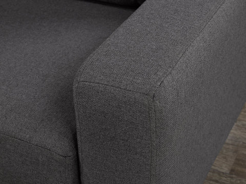 Image of DARK GREY SECTIONAL SOFA