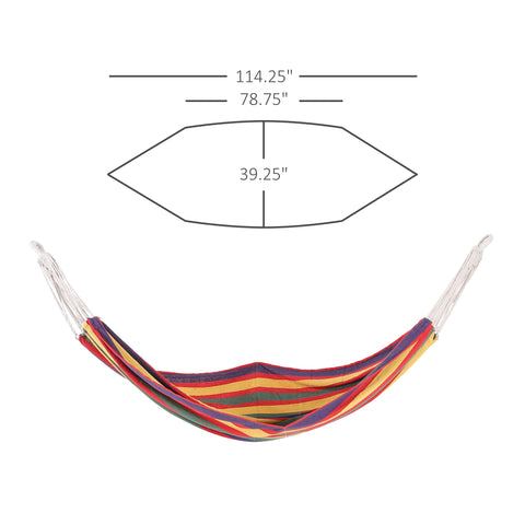Image of 79"x40" Hammock Bed Swing Chair Lounge Garden Camping Hiking