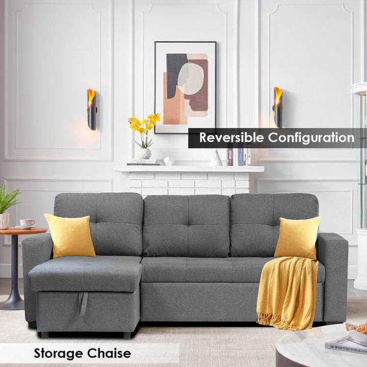 REVERSIBLE SLEEPER SECTIONAL SOFA BED