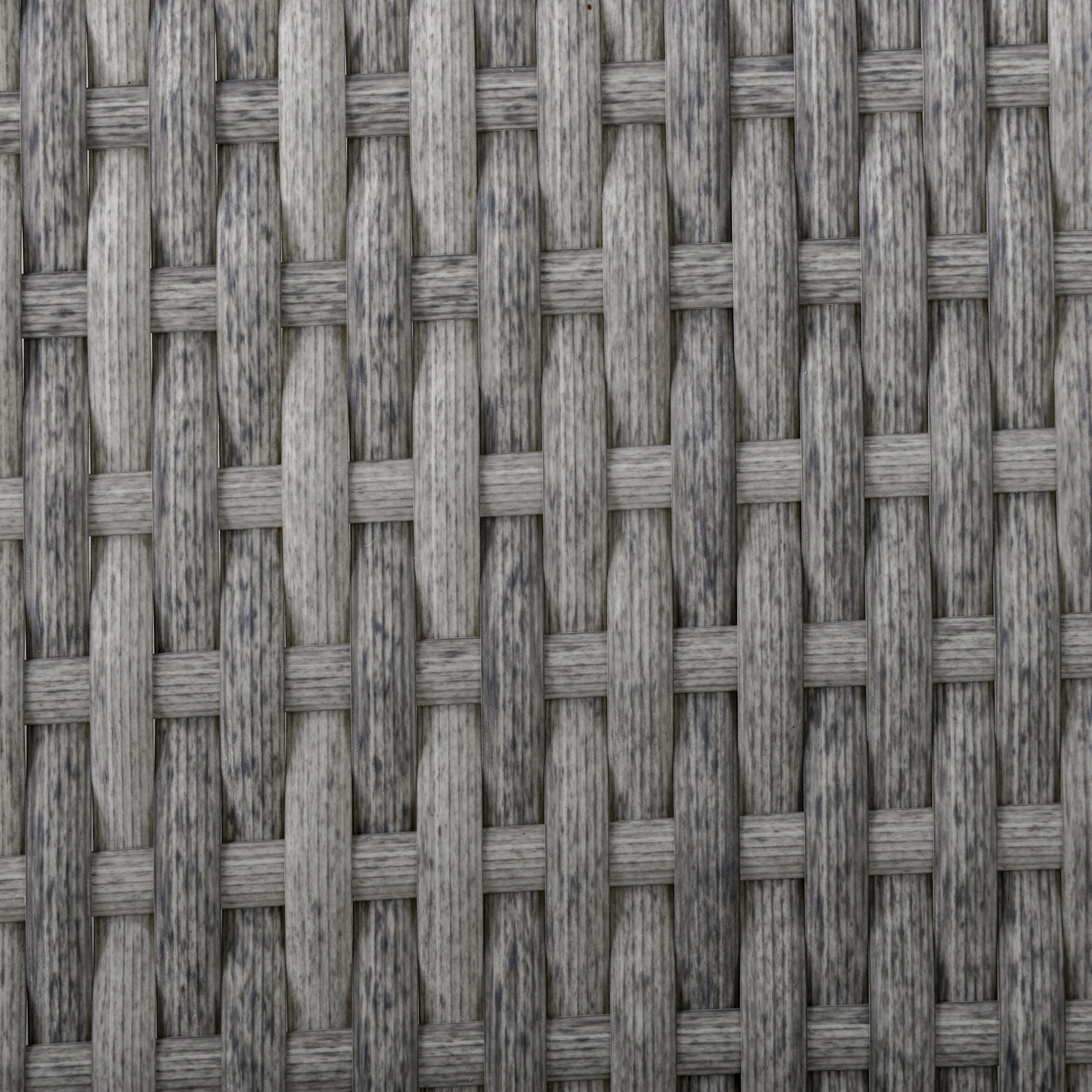 4 PCs PE Rattan Wicker Sofa Set Outdoor Conservatory Furniture Lawn Patio Coffee Table w/ Cushion, Grey