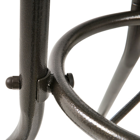 Image of Rattan Wicker Patio Bar Chair Set UV Resistant Garden Furniture Set Outdoor & Indoor w/ Glass & Umbrella Hole Table Brown