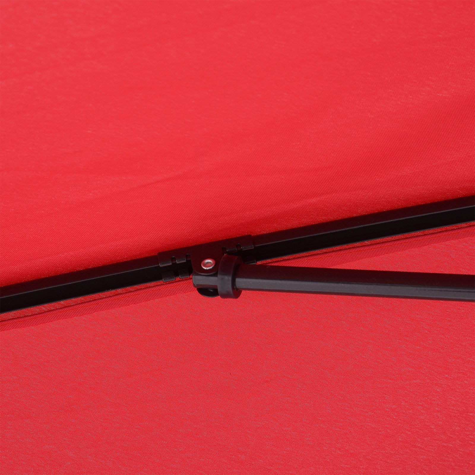 7x4ft Rectangle Tilt Patio Umbrella Outdoor Sunshade Canopy UV Protection Red