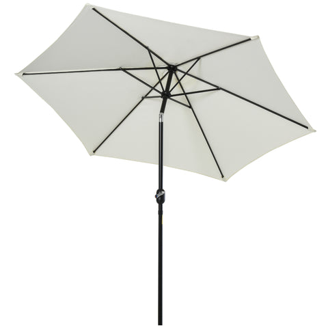 Image of 9' Patio Umbrella with Crank Handle Tilt Canopy Market Sunshade