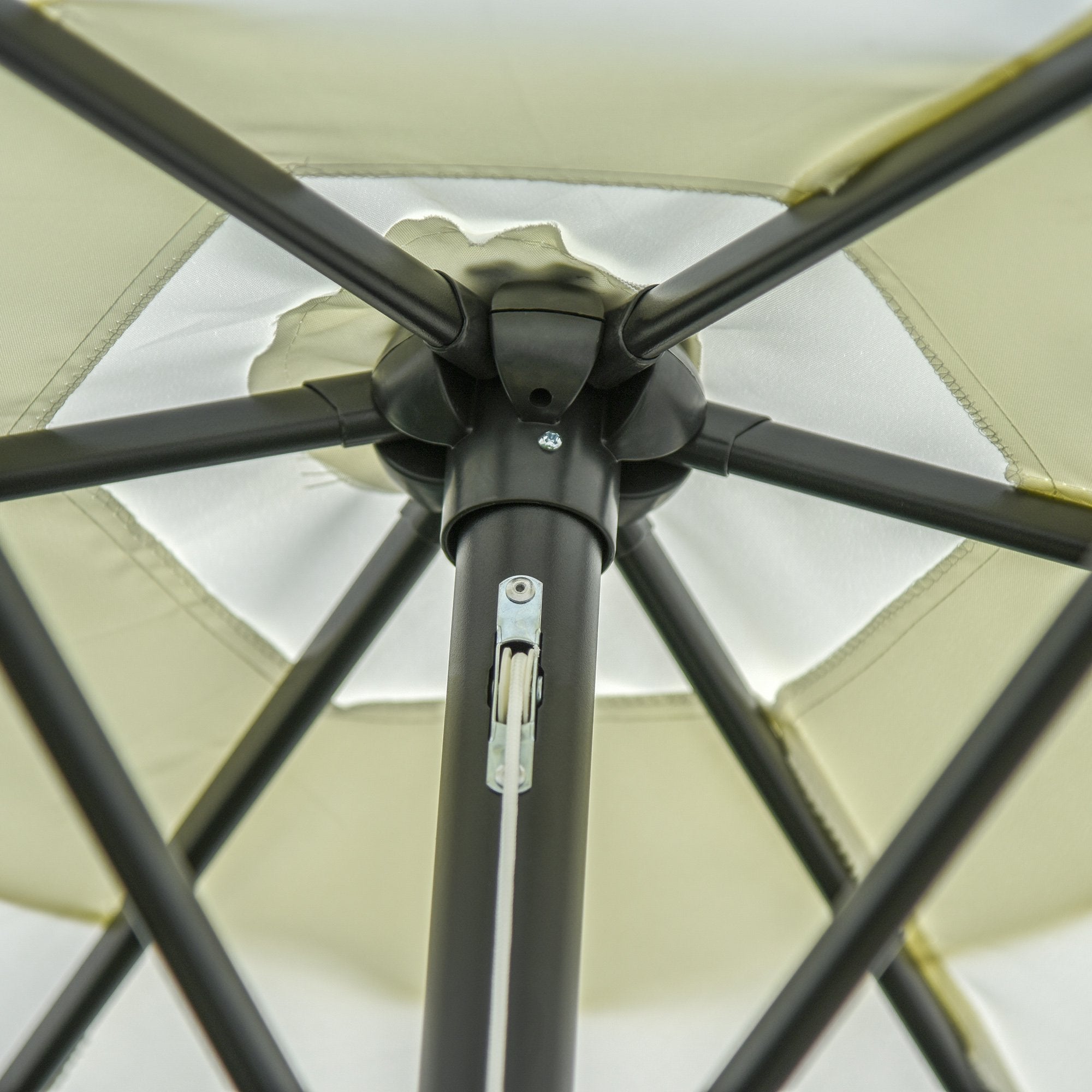 9' Patio Umbrella with Crank Handle Tilt Canopy Market Sunshade