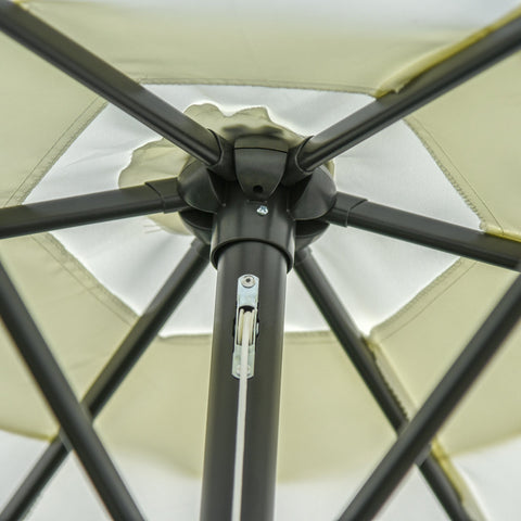 Image of 9' Patio Umbrella with Crank Handle Tilt Canopy Market Sunshade
