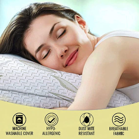 Image of Comfort Memory Foam Bamboo Pillow