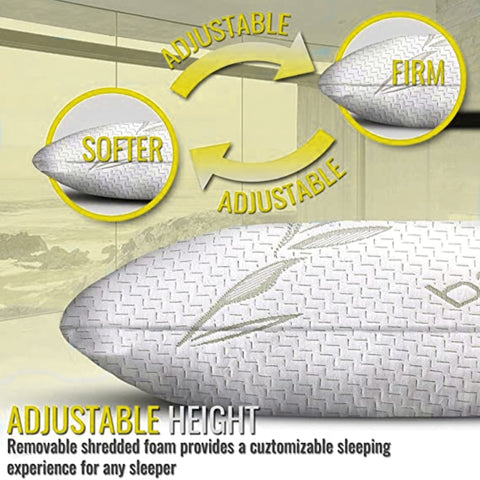 Image of Comfort Memory Foam Bamboo Pillow