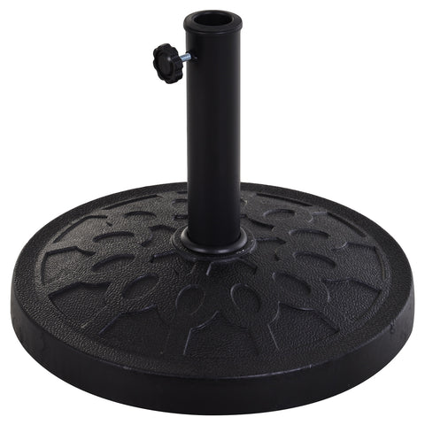 Image of Patio Umbrella Stand Base Parasol Base Square Coated Pole Patio Garden Outdoor