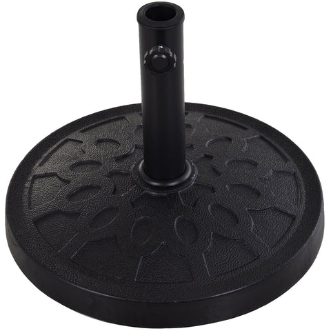 Image of Patio Umbrella Stand Base Parasol Base Square Coated Pole Patio Garden Outdoor