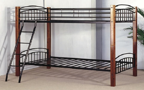 Image of FurnitureMattressDirect- Detachable Wood and Metal Bunk Bed02