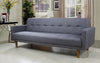 FurnitureMattressDirect- Linen Sofa Bed (Grey)