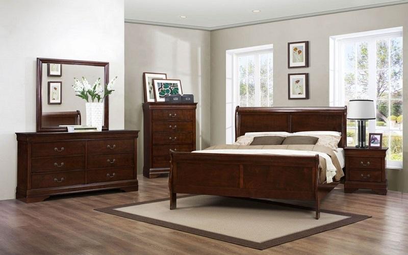 FurnitureMattressDirect- Nightstand -  Black | Cherry | White | Grey NS114