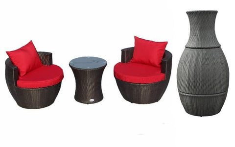 Image of FurnitureMattressDirect- Outdoor Bistro Set - 3 pc01