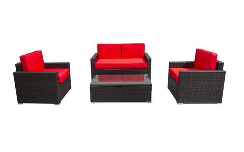 Image of FurnitureMattressDirect- Outdoor Seating Set - 4 pc II01