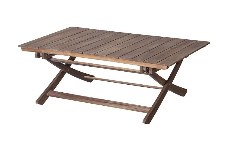 FurnitureMattressDirect- Solid Wood Outdoor Set with Centre Table (Natural & Beige)01